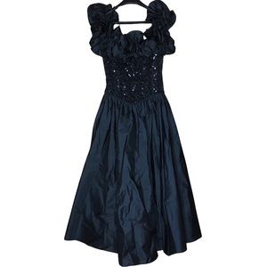 Vintage Union Made Black Cocktail & Formal Dress